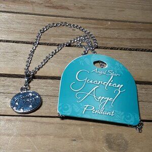 Guardian Angel Necklace Pendant on a 17" Silver-Tone Chain Gift Idea